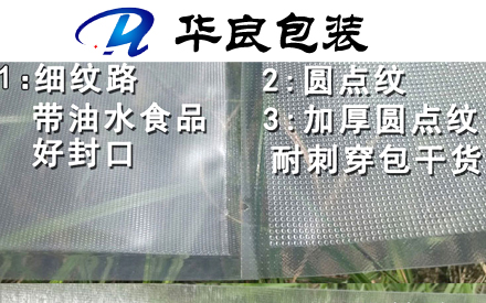 紋路真空袋圓點和網紋的區(qū)別
